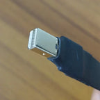 DisplayPort Ribbon Extension Cable Male-Female Flat EMI shielding FPC Cable DP 90 degree Angle Connector With mounting bracket