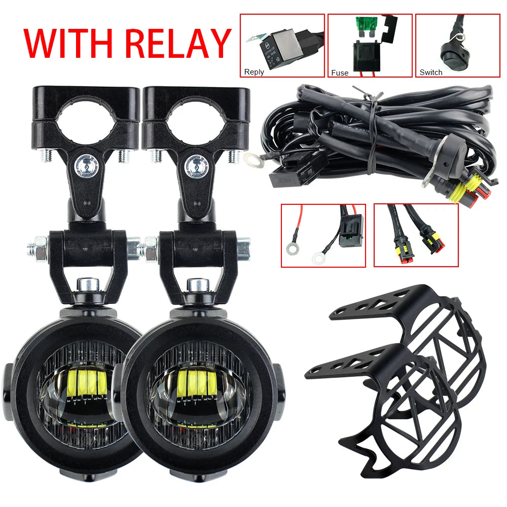 Upgrade Motorcycle fog light Auxiliary Lights Brighter Lamp 40W 6000K for BMW R1200GS F800GS F700GS F650 K1600