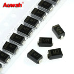50pcs/lot SMD Rectifier diode M1 M2 M4 M7 1N4001 1N4002 1N4004 1N4007 1A 50V 100V 400V 1000V DO-214AC SMA