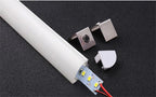 1-10 PCS LED Rigid Strip DC12V 50CM 20 Inch SMD5730 36LEDs U/V-Shaped Flat LED Aluminum Channel Rigid Strip for Indoor Lighting