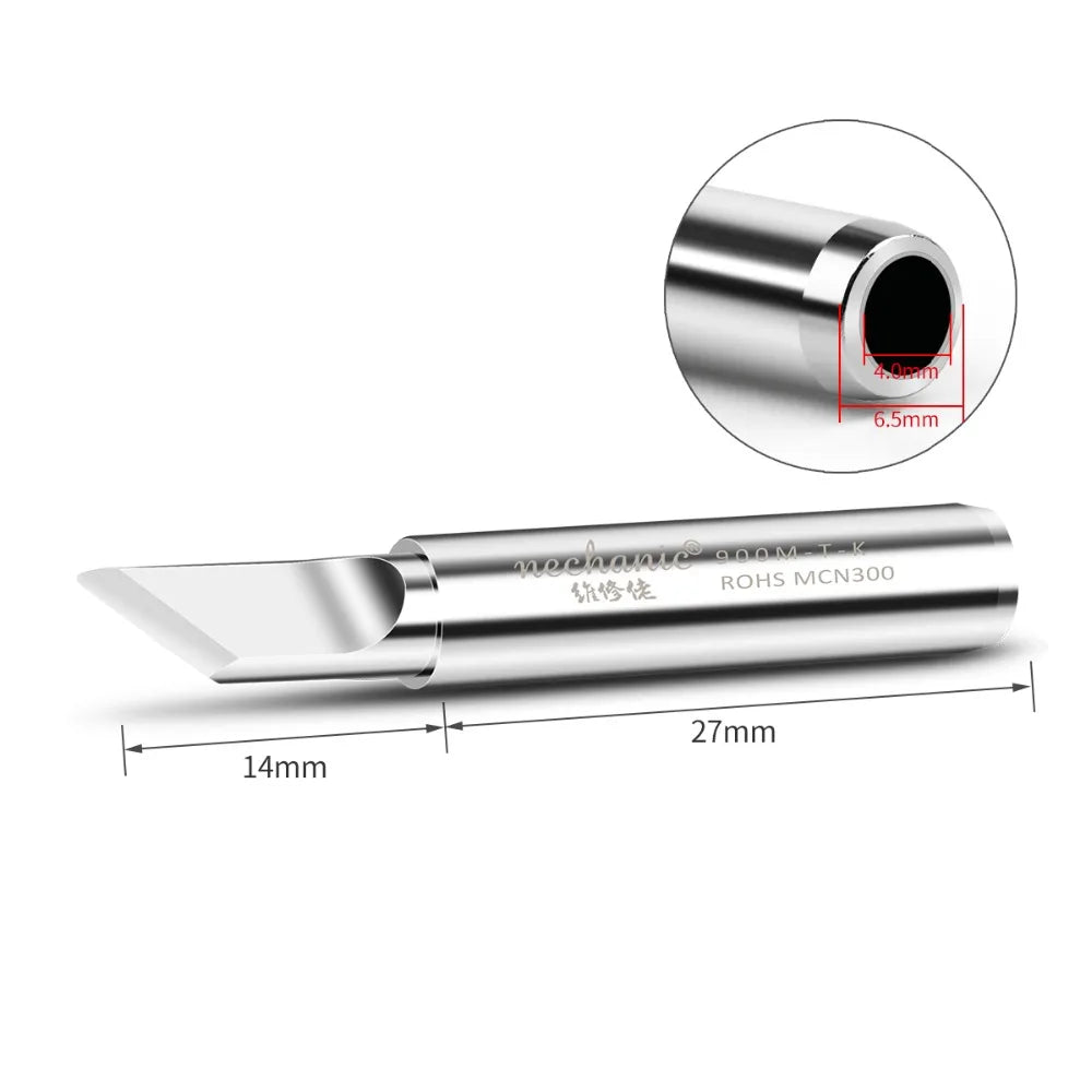 MECHANIC OG Series Lead-free Pure Copper Electric Soldering Iron Tip Welding Tips For PCB BGA IC Chip Repair Solder Tool Kit