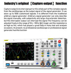 FNIRSI-1014D Dual Channel Desktop Digital Oscilloscope 100MHz* 2 Analog Bandwidth 1GSa/s Sampling Rate 10Mhz  Signal Generator