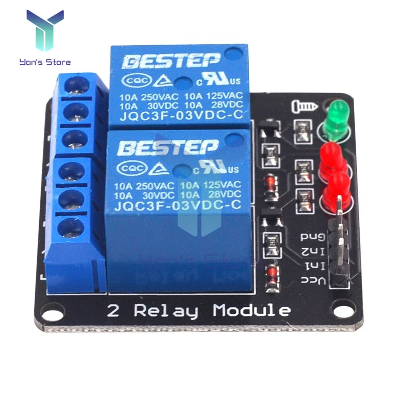 3V 3.3V 1/2/4 Channel Relay Module Low Level Trigger Liluminated Relay with Lamp Relay Output 4 Way Relay Module for Arduino