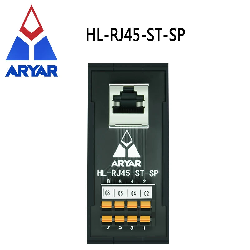Quick Wiring RJ45 Female To Spring Termianl Block Module RJ45 Vertical Breakout Board Din Rail Mounting Splitter Adapter