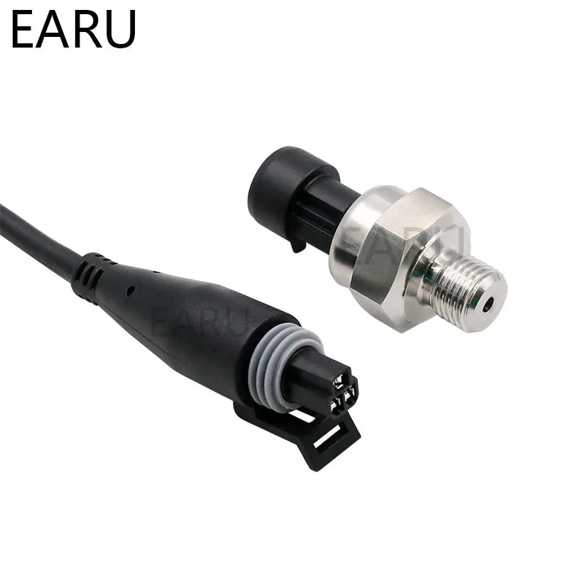 DC 5V G1/4 Pressure Sensor Transmitter Pressure Transducer 1.2 MPa 174 PSI For Air Water Gas Oil Diesel Fuel Car Stainless Steel