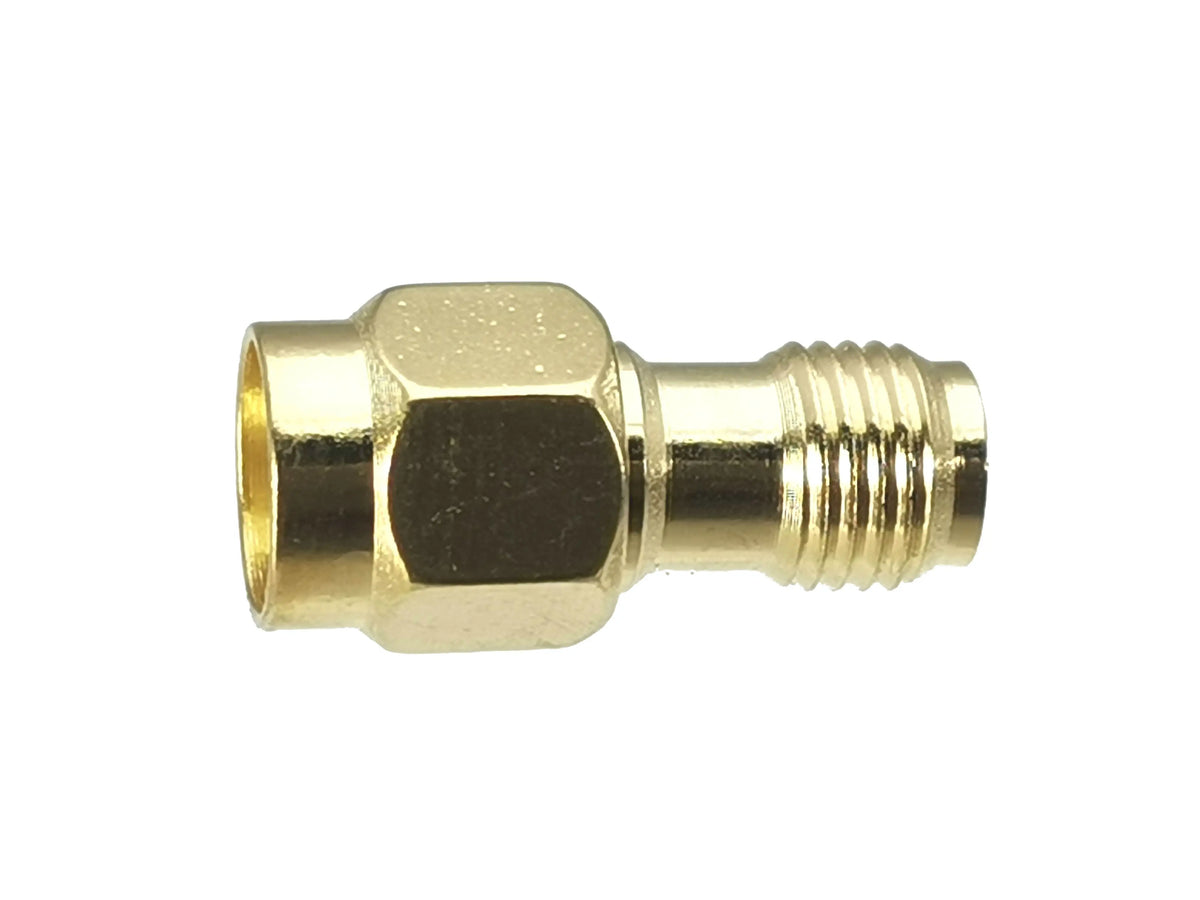 1pcs Connector Adapter SMA RP-SMA to SMA RPSMA Male Plug & Female Jack Straight & Right angle RF Coaxial Converter New Brass