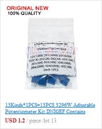 33ValuesX 20PCS=660PCS 1206 SMD Resistor Kit Assorted Kit 1ohm-1M Ohm 1%  Sample Kit