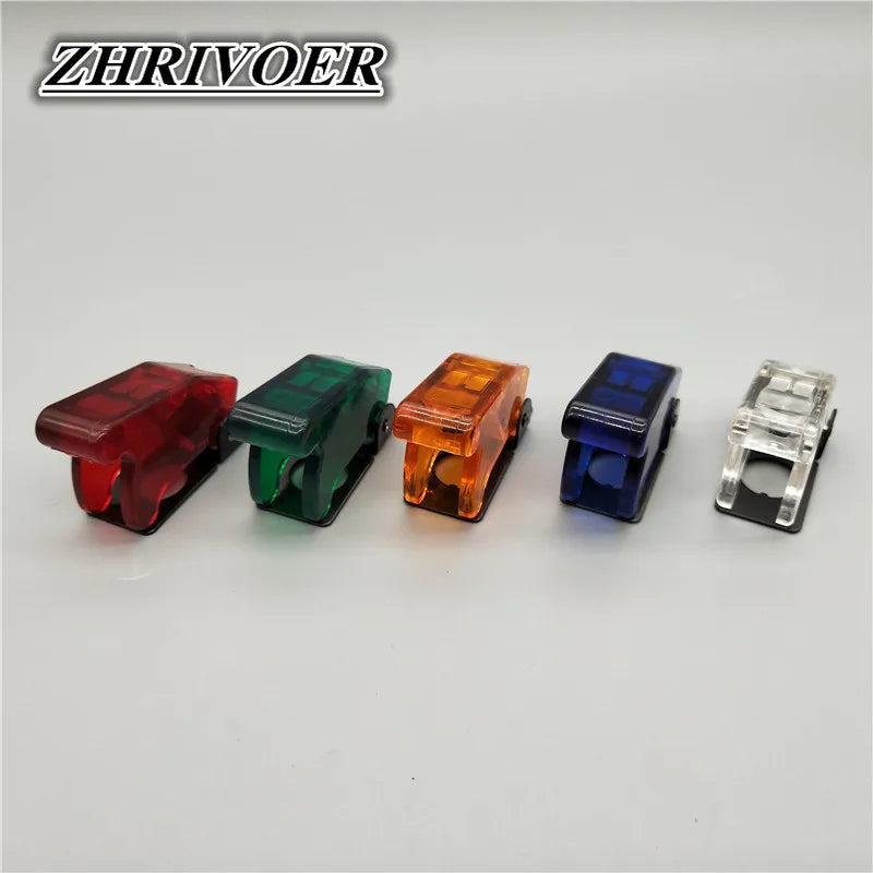 Auto Car Boat Truck Illuminated Led Toggle Switch With Safety Aircraft Flip Up Cover Guard Red Blue Green Yellow White 12V20A