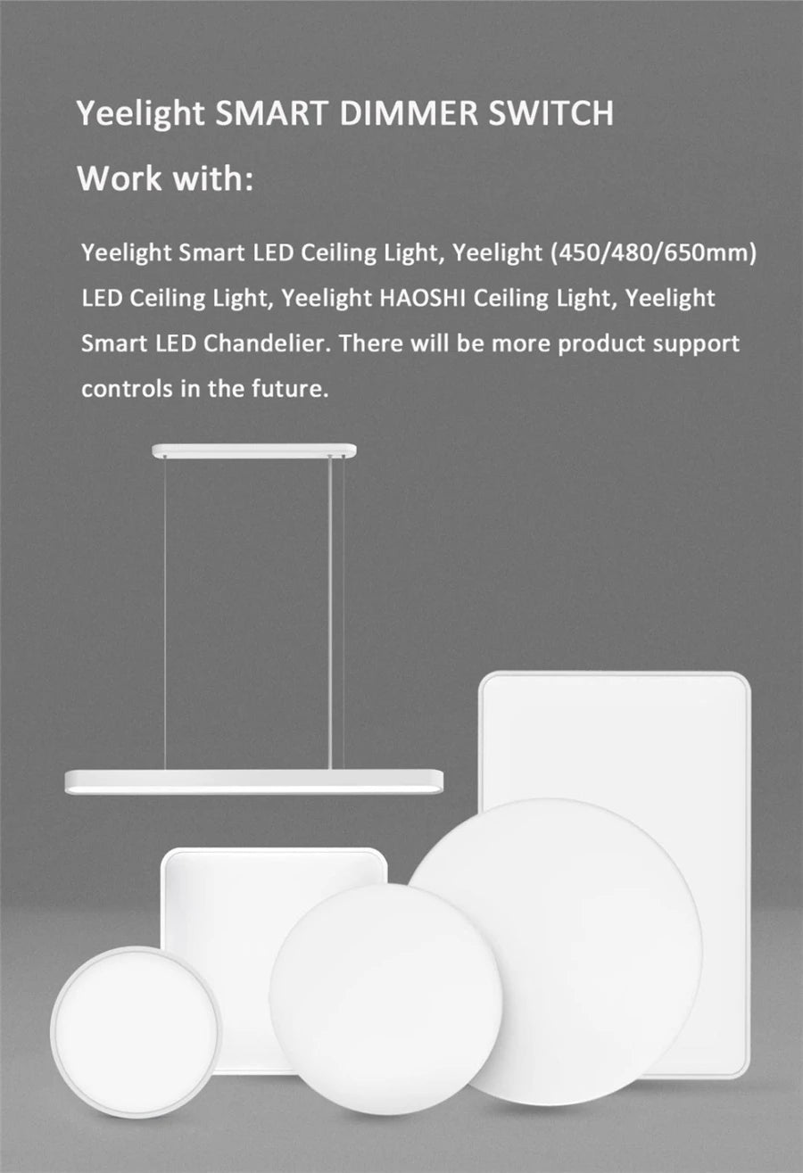 Yeelight Smart Wireless Dimmer Switch Bluetooth connected smart dimming controller is suitable For Yeelight Light Mi Home App