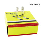 100Pcs/Set 5x20mm Quick Blow Glass Tube Fuse Assorted Kits,Fast-blow Glass Fuses 0.2A 0.5A 1A 2A 3A 5A 8A 10A 15A 20A