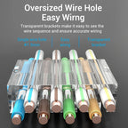 Vention RJ45 Connector Cat8 8P8C Modular Ethernet Cable Cat 8 FTP Head Plug Gold Plated 40Gbps Crimp Network Connerctor Cat8