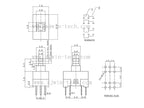 10PCS/Lot 11MM*7MM Self-locking Power On Off Switch Micro Switch 12pin DIP Latching Press Button Switch