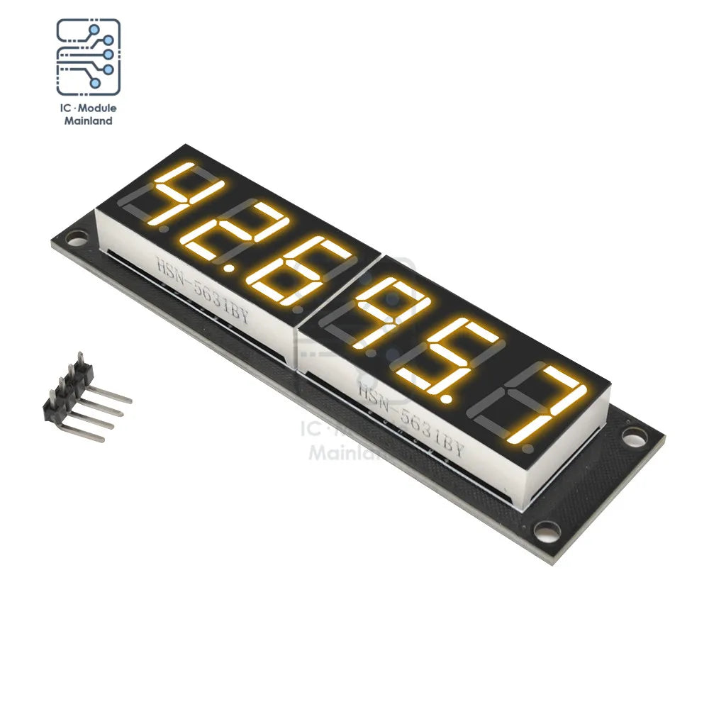 4/6-Digit 0.56 Inch 7 Segments Digital Tube Clock Module Double Dots LED Display TM1637 Blue Yellow White Green Red For Arduino