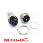 1 Set 5/8' GX16-2/3/4/5/6/7/8/9/10 Pin Male Female 16mm Wire M16 GX16 Circular Aviation Connector Socket Plug Metal