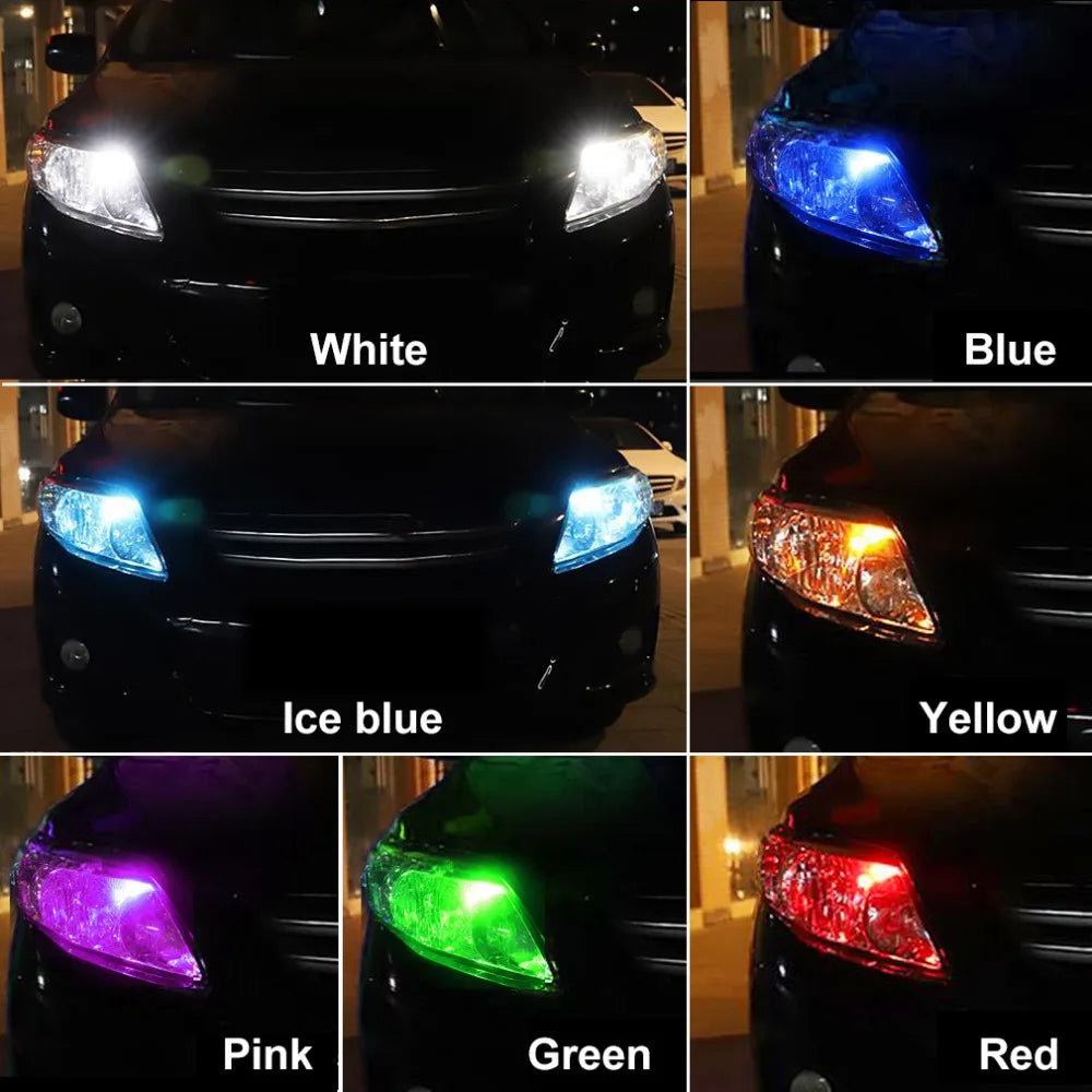 10Pcs Ceramic T10 W5W LED Bulb 194 168 Led Canbus 4SMD 3030 Car Interior Lights Wedge Side marker Clearance Auto Lamp 12V White