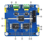 2 Channel Isolated CAN Expansion HAT MCP2515 SN65HVD230 Multi Onboard Protection Circuit for Raspberry Pi STM32 RS485 CAN HAT