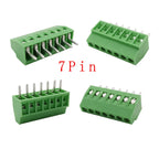 5/10Pcs KF128 2.54mm Pitch PCB Terminal Block Connector 150V 6A 2/3/4/5/6/7/8/9/10/12/14/16Pin Screw Terminal For 26-18AWG Cable