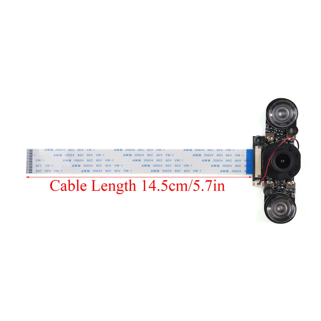 Raspberry Pi 4B Camera Module Night Vision 5MP Webcam With Infrared IR Sensor LED Light For Raspberry Pi 4B/3B+/3B