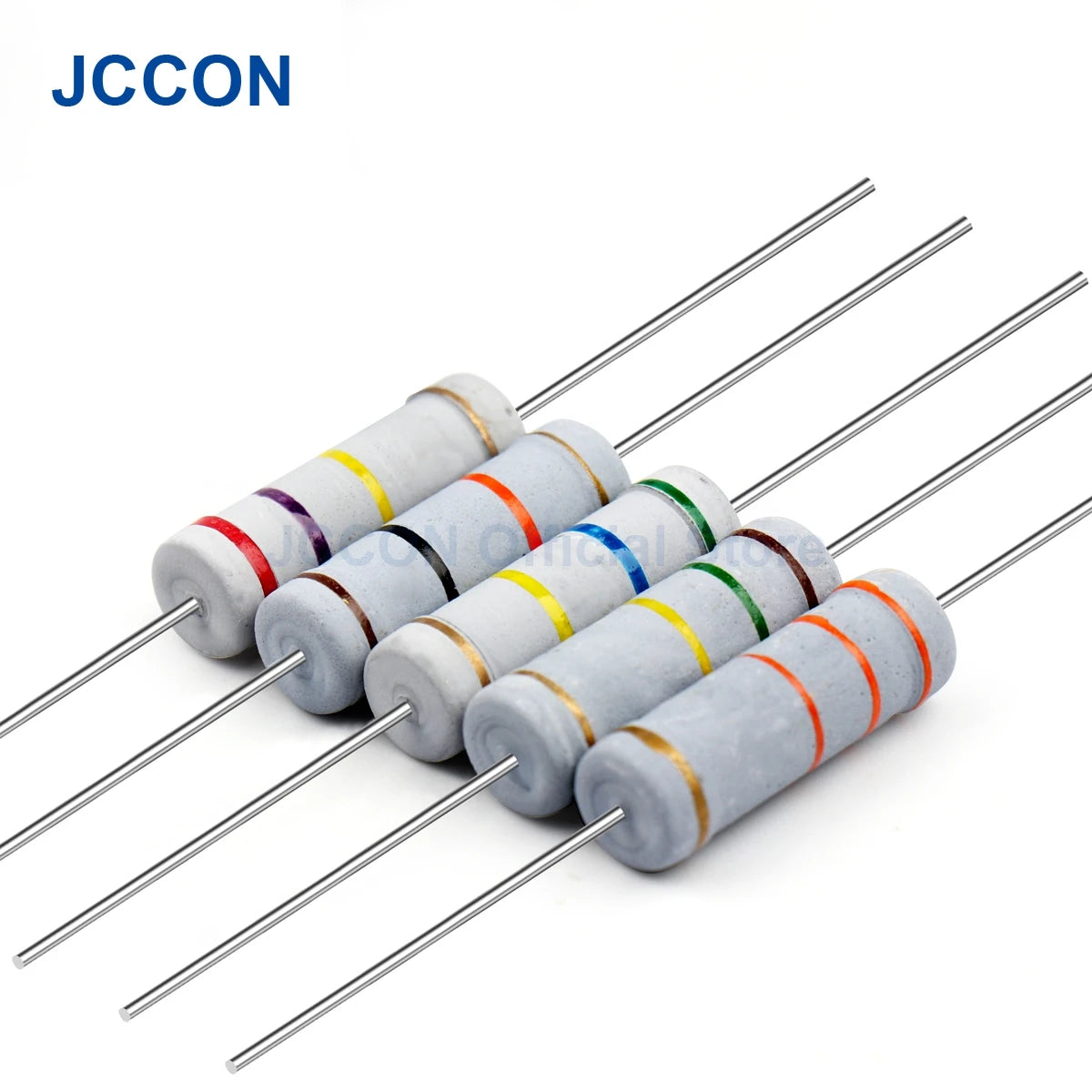 1W 2W 3W 5W Carbon Film Resistor Rang Assortment Kit Set Resistors Kit ohm Color Ring Resistance 0.1~750R 1K~820K