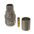 10pcs Connector N female Jack crimp RG8 RG213 RG165 LMR400 7D-FB cable RF Coaxial Wire Terminal straight