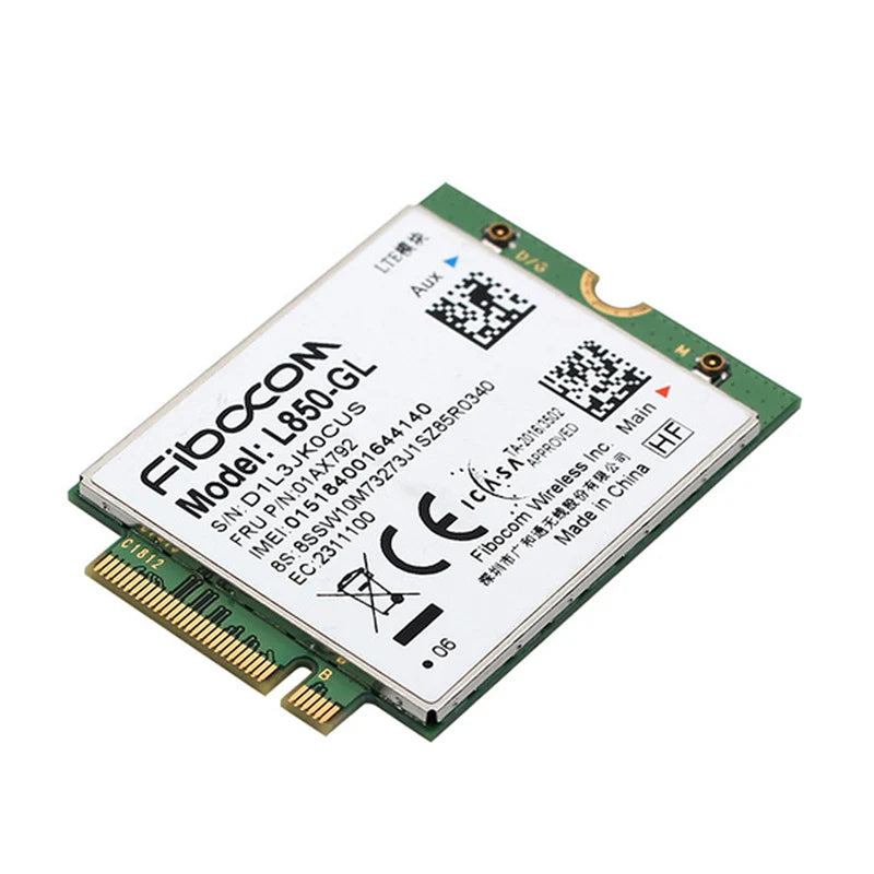 Fibocom L850-GL Card 01AX792 4G LTE Wireless Module For ThinkPad X395 X1 Carbon Gen6 X280 T580 T480s L480 X1 Yoga Gen 3   L580