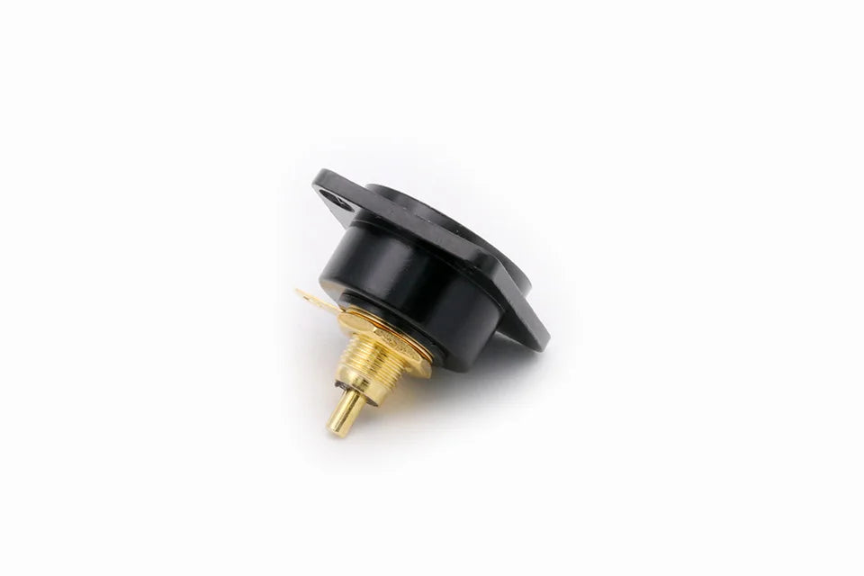 2pcs  Female RCA Panel Mount Chassis Socket Connector, Excellent quality, Black Female Socket, Red&Black Colors Available
