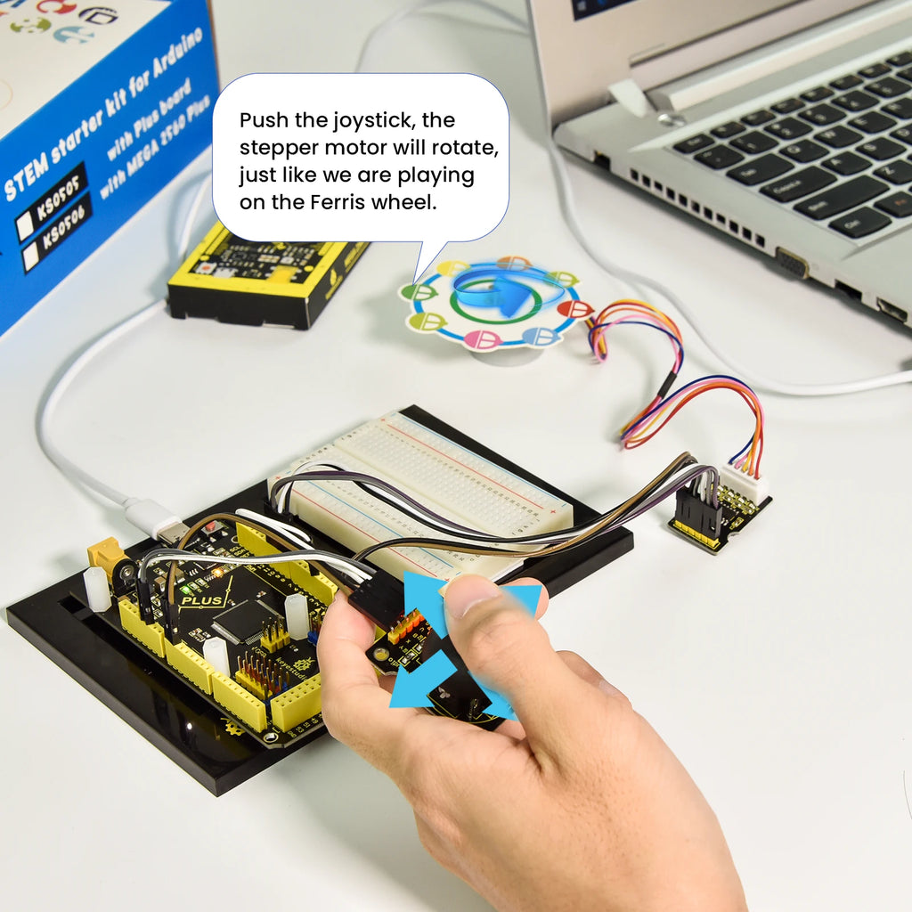 KEYESTUDIO PlusUNO Projects Starter Kit for Arduino Starter Kit Electronic DIY Programming Educational STEM Kit+28 Projects