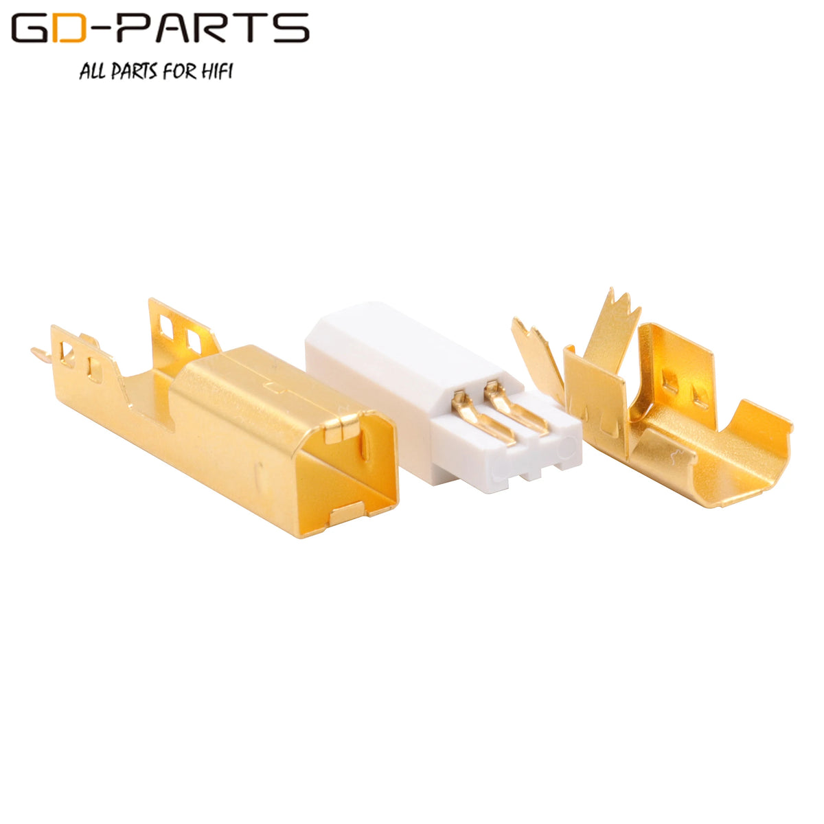 Viborg HI-END USB2.0 USB Plug Connector Type A B HiFi DIY DAC USB Cable 24K Gold Plated Bronze UA201 UB201