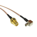 1PC Pigtail SMA Female Nut To TS9 Male Connector RF Coaxial Cable RG316 RG174 RG178 15CM