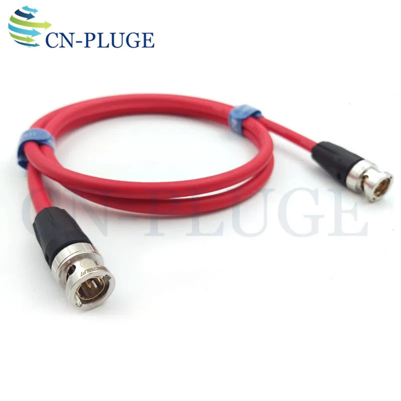 BNC plug to  BNC plugs  , SDI pigtail. Camera RF coaxial cable,  Canare LV-61S 75ohm camera video signal SDI transmission line