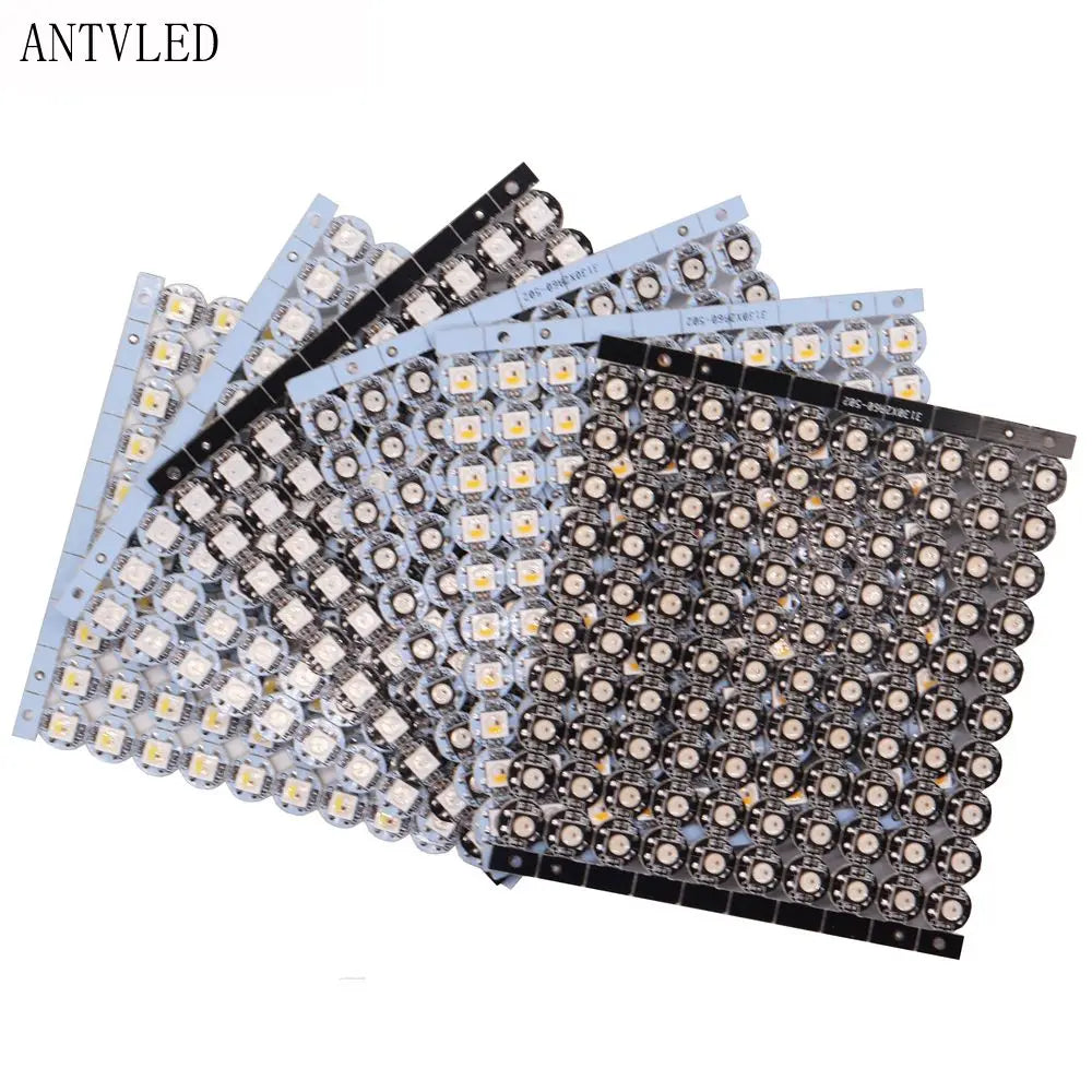 WS2812B LED Individually Addressable WS2811 IC SK6812 RGBCW,RGBWW,RFBNW Led Heatsink 5050SMD RGB/RGBW Built-In DC5V 10~100Pcs