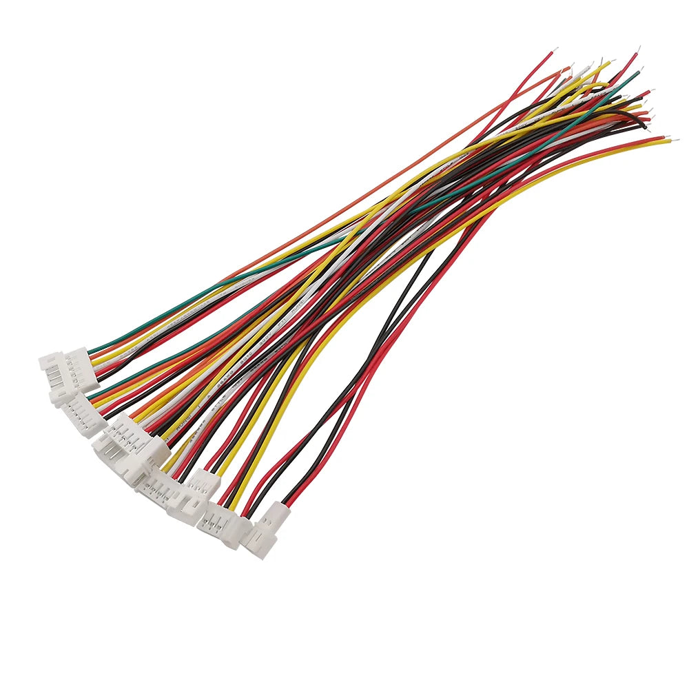 2/5/10 Pairs Micro Mini JST PH 2.0 2P 3P 4P 5P 6 Pin Male Female Plug Terminal Cable Connector 26AWG PH2.0MM Electrical Wire