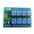 DC 12V 8 Ch RS485 Relay Board Modbus RTU UART Remote Control Switch DIN35 Rail Box for PLC Automation Control