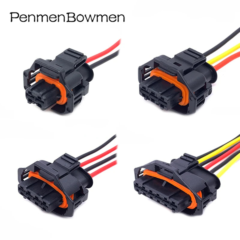 1 Set 2 3 4 5 6 Pin Auto Injector Waterproof Electronic Connector Wire Harness Oxygen Sensor Female Plug 1928404627 1928403698