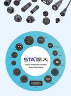 IP67 Waterproof Threaded Type EP Panel Board Female to Male Front Mounted USB 2.0/3.0 Socket Adapter Circular Aviation Connector