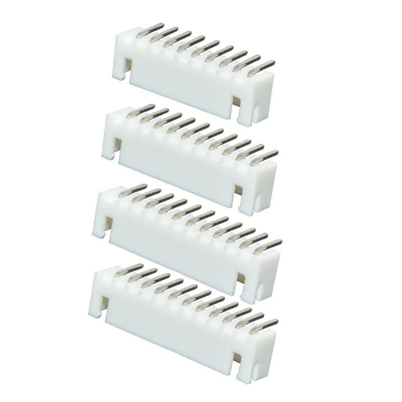 50PCS XH2.54 Curved needle Pin Header Connector 2P 3P 4P 5P 6P 7P 8P 9P 10P 12Pin 2.54mm Pitch Right Angle Socket XH For PCB jst