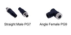 1Pc M12 Sensor Connector Waterproof Straight Angle Male Female Screw Threaded Plug Coupling 3 4 5 8 Pin