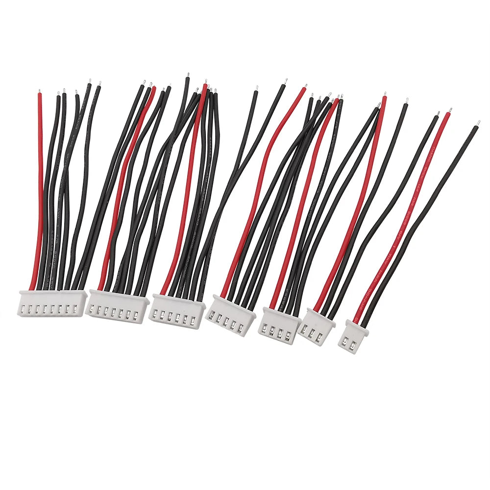 5Pcs 1S 2S 3S 4S 5S 6S 7S Lipo Battery Balance Charger Cable Wire IMAX B6 Balance Cable Connector 2.54mm JST-XH Cable for RC