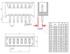 10Sets 1.25mm Pitch Micro JST Connector Kit Pin Header Housing Terminal 2-10Pin PCB Mount Wire to Board Connection Plug Socket