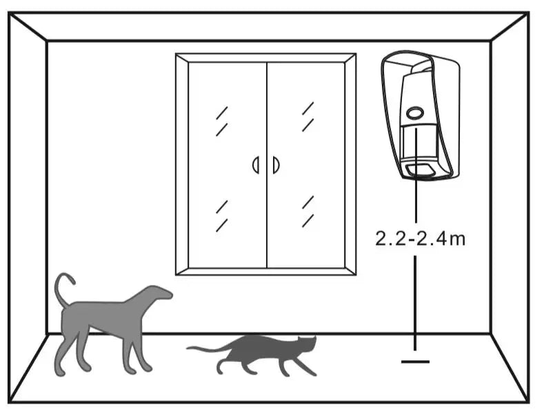 Outdoor Waterproof Wireless Animal Immune Infrared Detector 433MHz Long Working Distance For Home Burglar Wifi /GSM alarm system