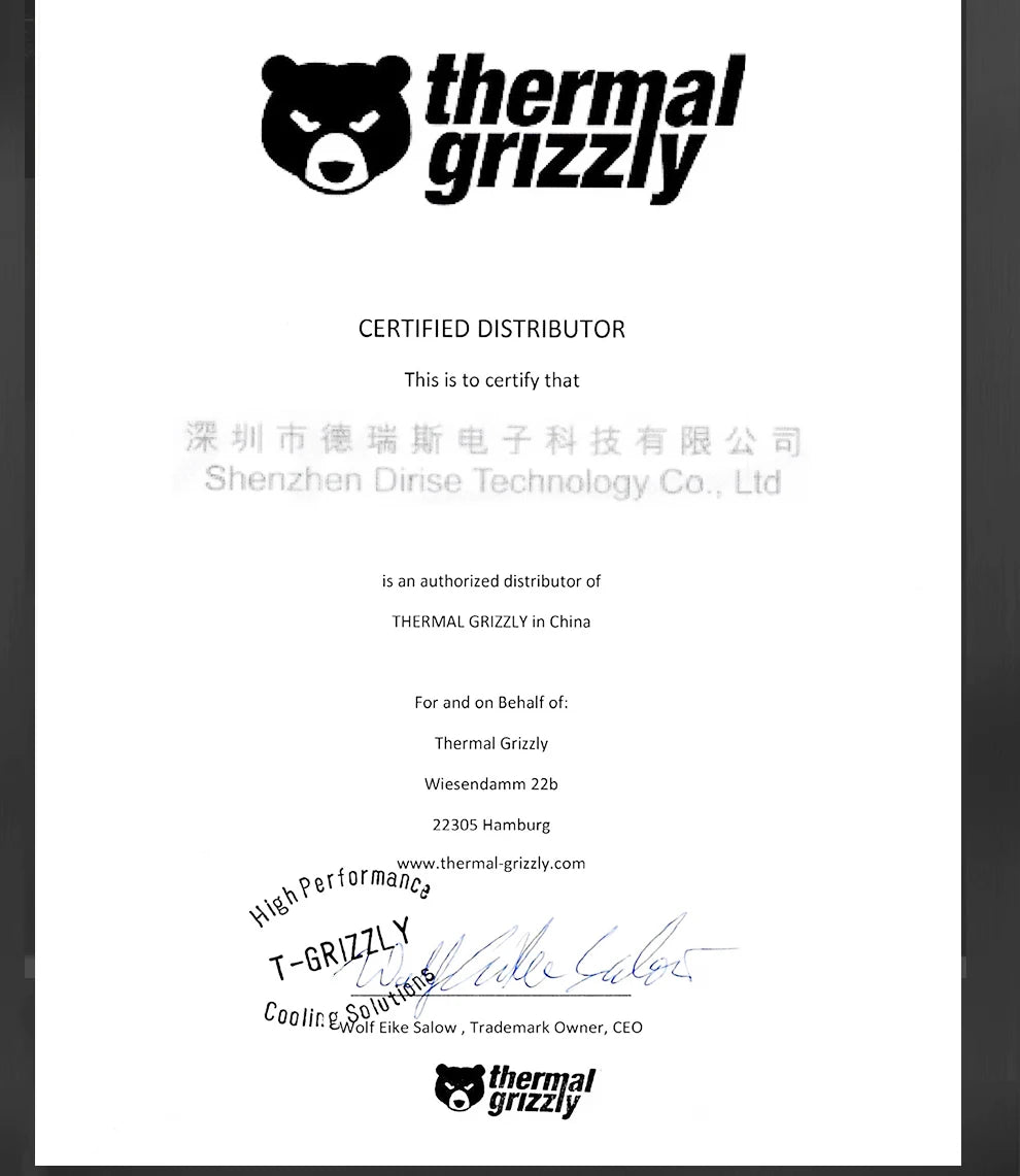 Thermal Grizzly Kryonaut Extreme KE Thermal Paste for CPU/GPU Cooler Large Capacity Compound Cooling Silicone Grease 1g/5.5g/11g