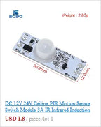 1~4PCS DC 12V 24V 6A Automatic Adjust PIR Motion Sensor Switch IR Infrared Detector Light Switch Module for LED Strip Light Lamp