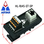 Quick Wiring RJ45 Female To Spring Termianl Block Module RJ45 Vertical Breakout Board Din Rail Mounting Splitter Adapter