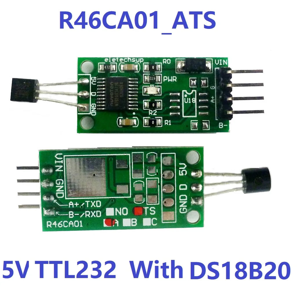 DC 3.7-25V DS18B20 RS485 RS232 TTL Modbus Rtu Temperature Sensor Remote acquisition monitor Digital Thermometer Module