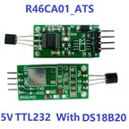 DC 3.7-25V DS18B20 RS485 RS232 TTL Modbus Rtu Temperature Sensor Remote acquisition monitor Digital Thermometer Module