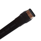 USB 2.0 Type C Ribbon Flat Cable Shielded Extension FPC Cable USB 2.0 USB-C 90 Degree Up/Down Angled Connectors 5CM-3M For TV PC
