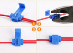 Wire Connector Scotch Lock Electric Quick Splice Terminals Crimp Non Destructive Without Breaking Cable Insulated Line AWG 22-10