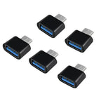 1/5 PCS New Universal Type-C to USB 2.0 OTG Adapter Connector for Mobile Phone USB2.0 Type C OTG Cable Adapter