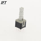 10pcs Free shopping 8.5*8.5 mm 6 Pin Mini Self-locking/Momentary Push Button Switch DIP DPDT Multimeter switch