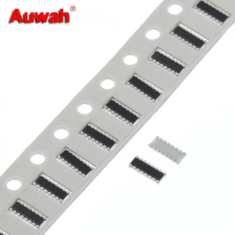 50pcs 0402x8 16P8R 5% Chip Resistor networks arrays 1/16W 0 10 15 20 22 33 47 56 68 82 100 150 200 270 330 430 470 680 820 Ohm
